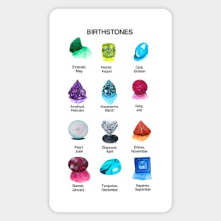 Birthstones Sticker